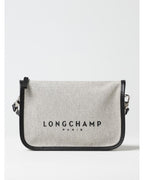 Gray Cotton Crossbody Bag