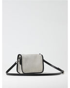 Gray Cotton Crossbody Bag