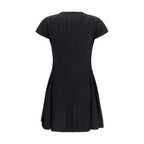 Black Viscose Casual Dress