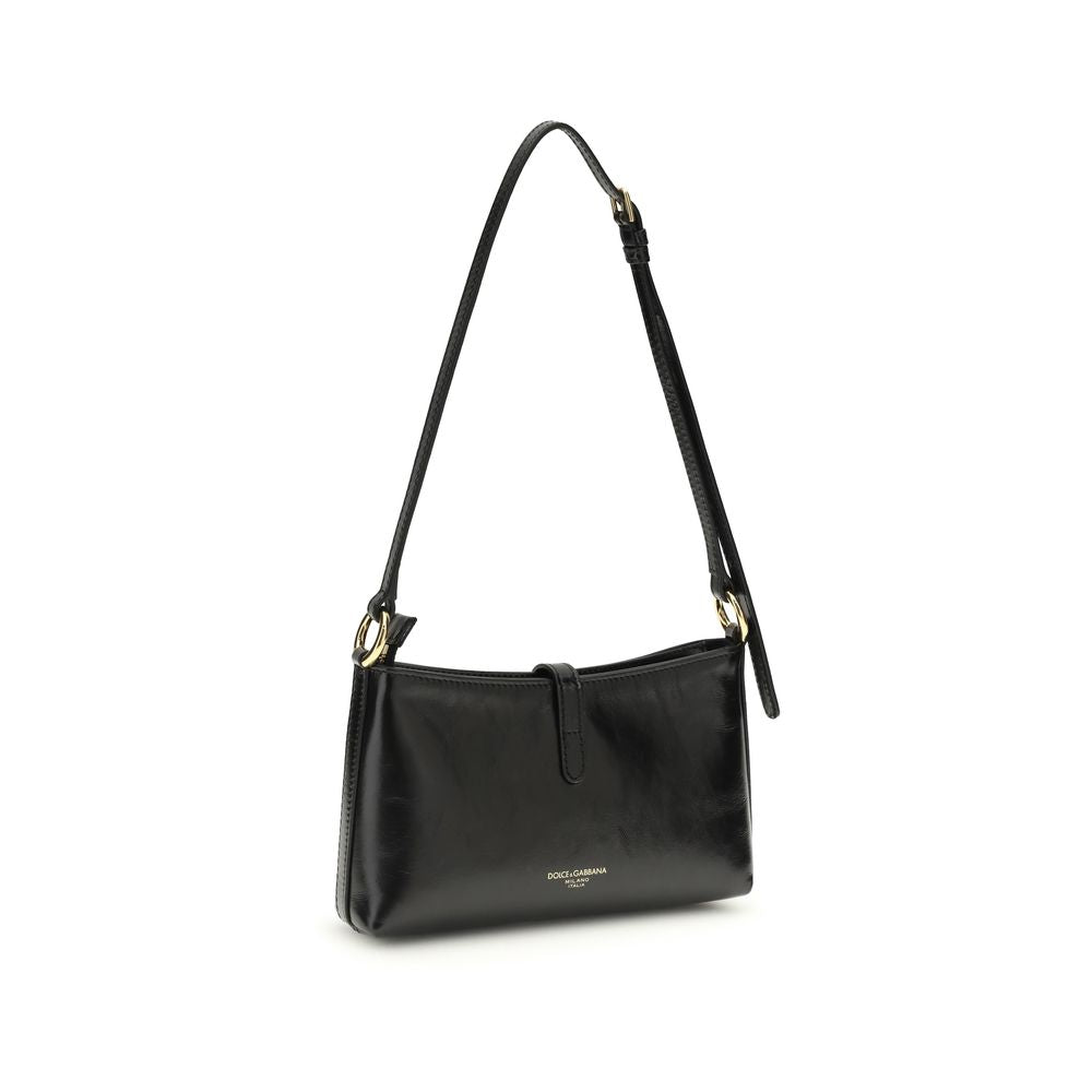 Black Calf Leather Bos Taurus Shoulder Bag