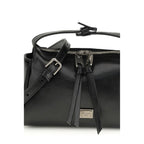 Black Calf Leather Bos Taurus Handbag