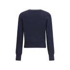 Blue Merino Wool Sweatshirt