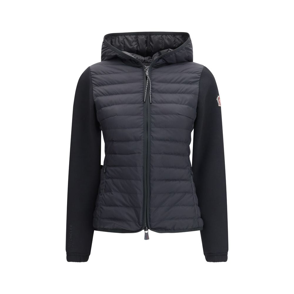 Black Polyamide Full-Length Jacket