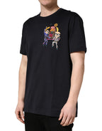 Black #DGFAMILY Patch Men Crew Neck T-shirt