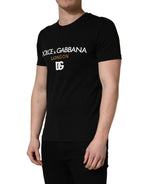 Black DG London Cotton Men Crew Neck  T-shirt