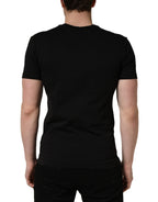 Black DG London Cotton Men Crew Neck  T-shirt
