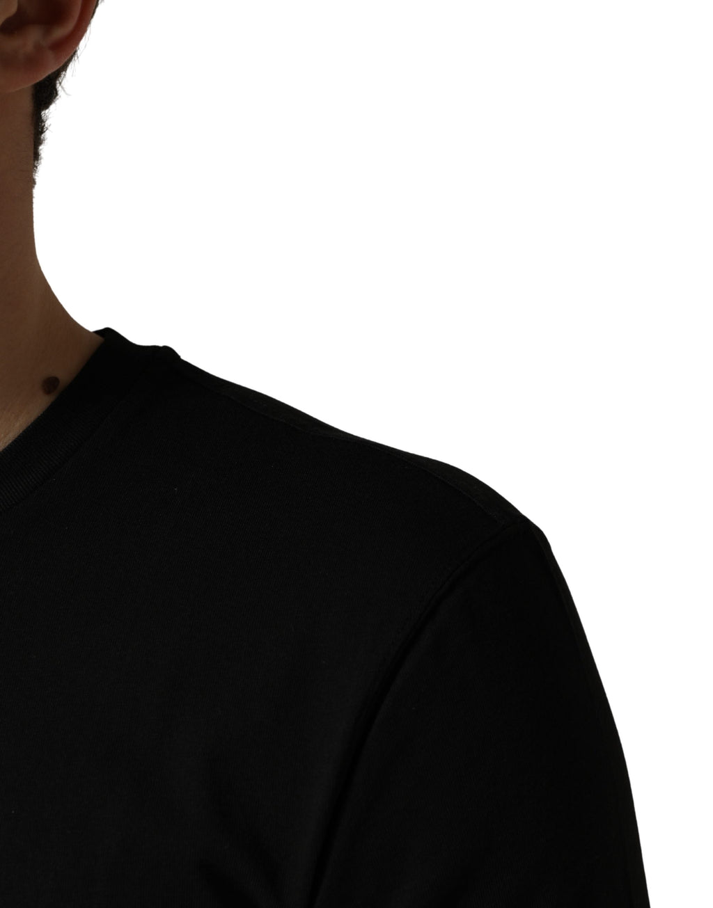 Black DG London Cotton Men Crew Neck  T-shirt