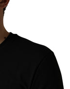 Black DG London Cotton Men Crew Neck  T-shirt