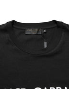 Black DG London Cotton Men Crew Neck  T-shirt
