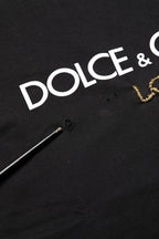 Black DG London Cotton Men Crew Neck  T-shirt