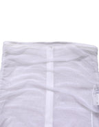 White Sheer Nylon Stretch Sheath Maxi Dress