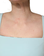 Green Square Neck Sleeveless Mini  Dress