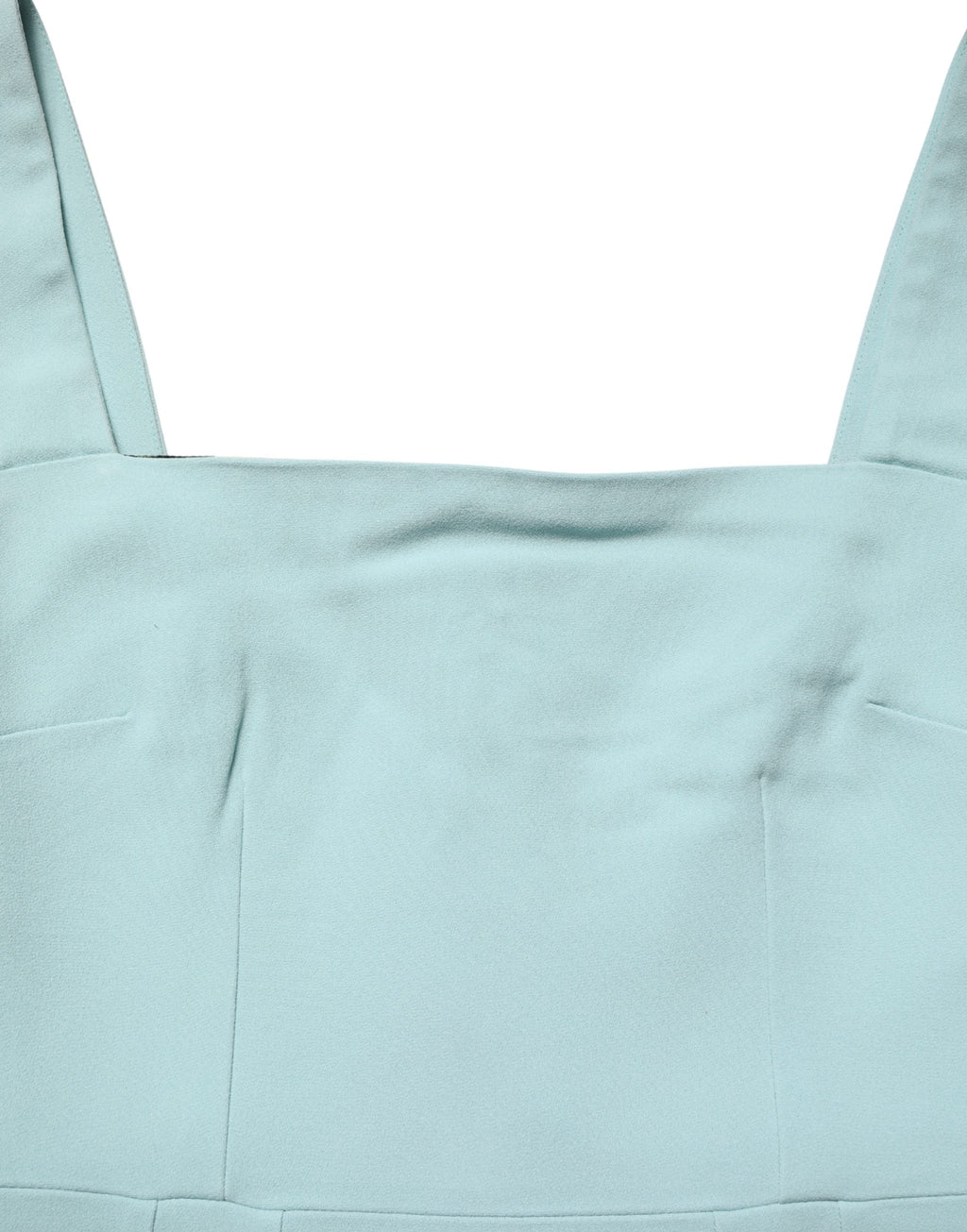 Green Square Neck Sleeveless Mini  Dress