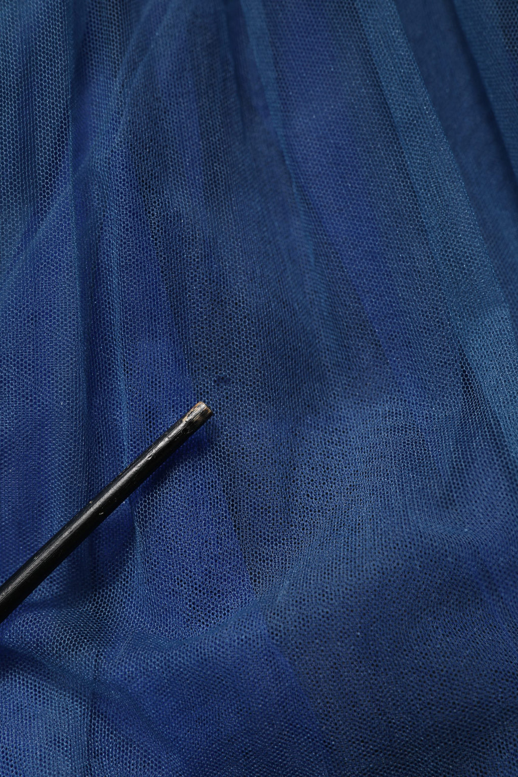 Blue Tulle Midi A-line Sleeveless Dress