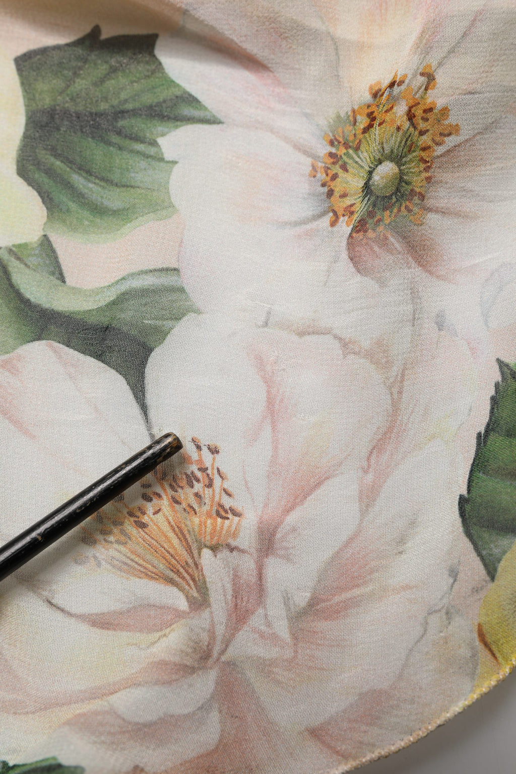 Yellow Silk Floral Print Pleated Maxi Dress