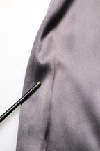 Black Satin Sleeveless Sweetheart Dress