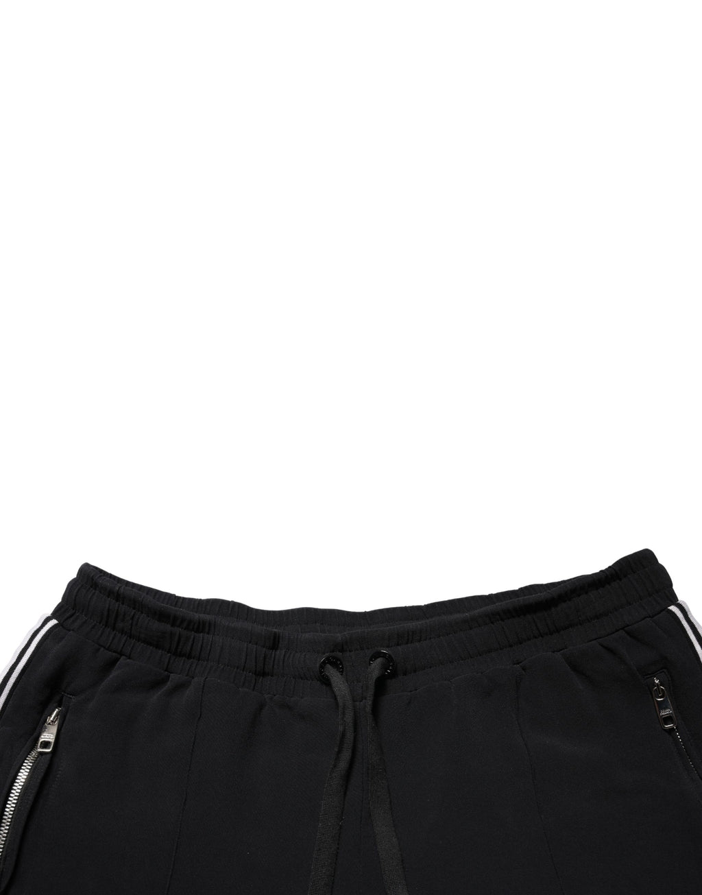 Black Viscose Mid Waist Cropped Women Pants