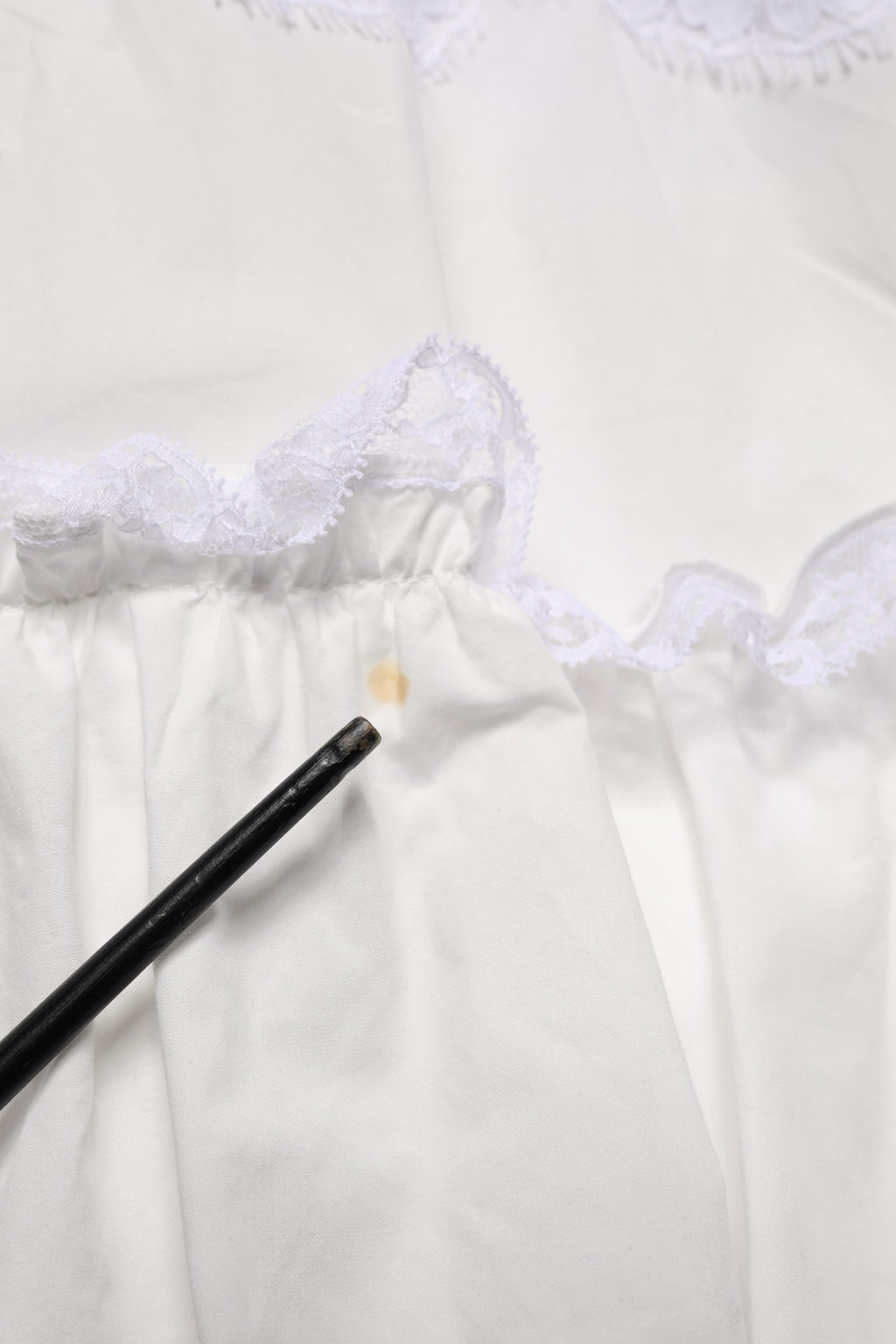 White Cotton Sleeveless Lace Maxi Dress