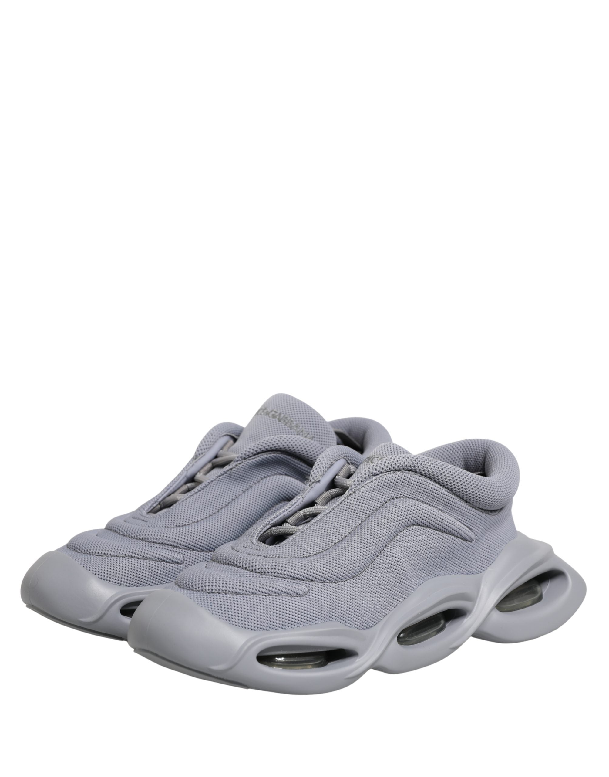 Gray Slip On Wave Low Top Sneakers