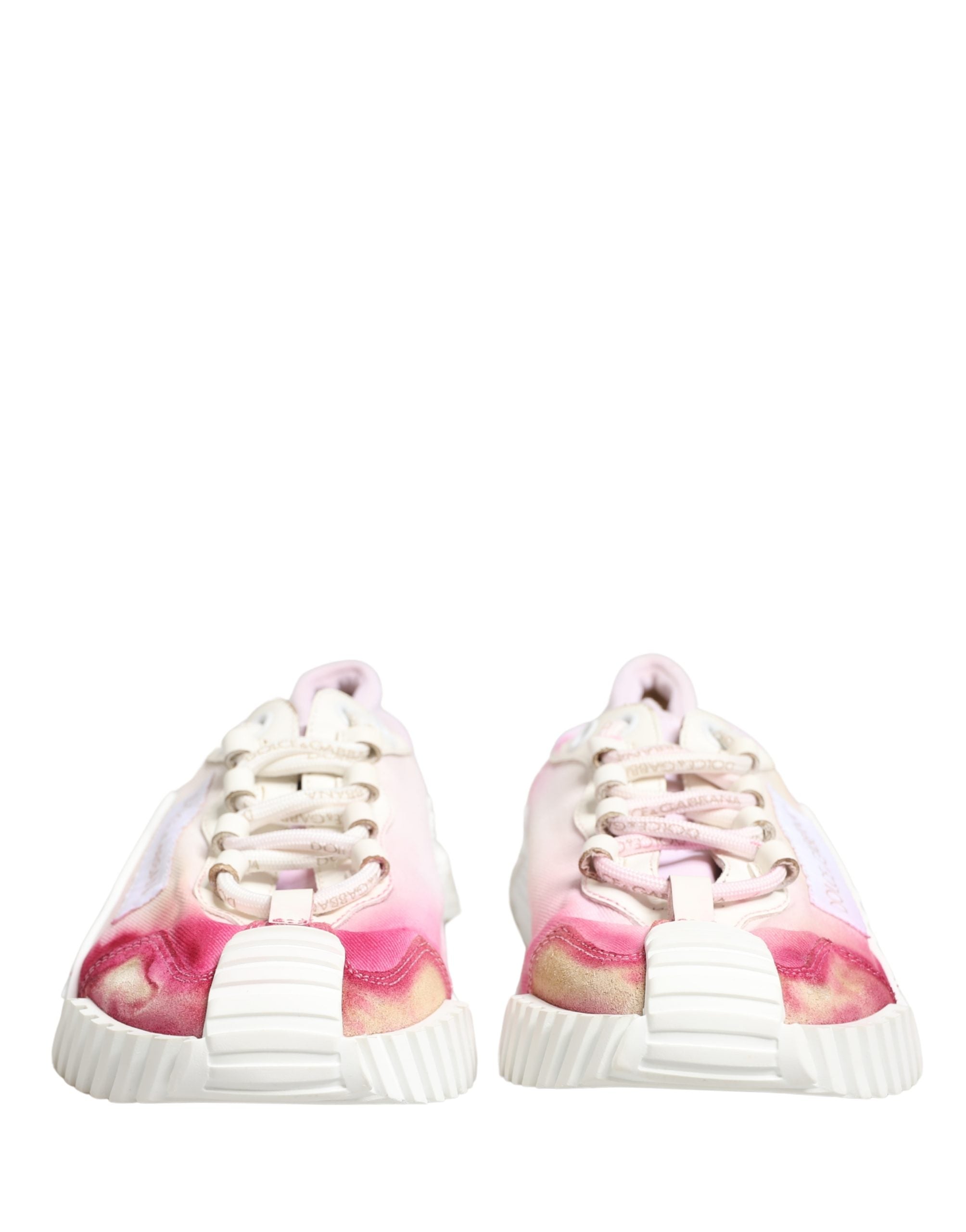 White NS1 Lace Up Low Top Sneakers Shoes