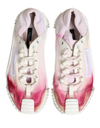 White NS1 Lace Up Low Top Sneakers Shoes