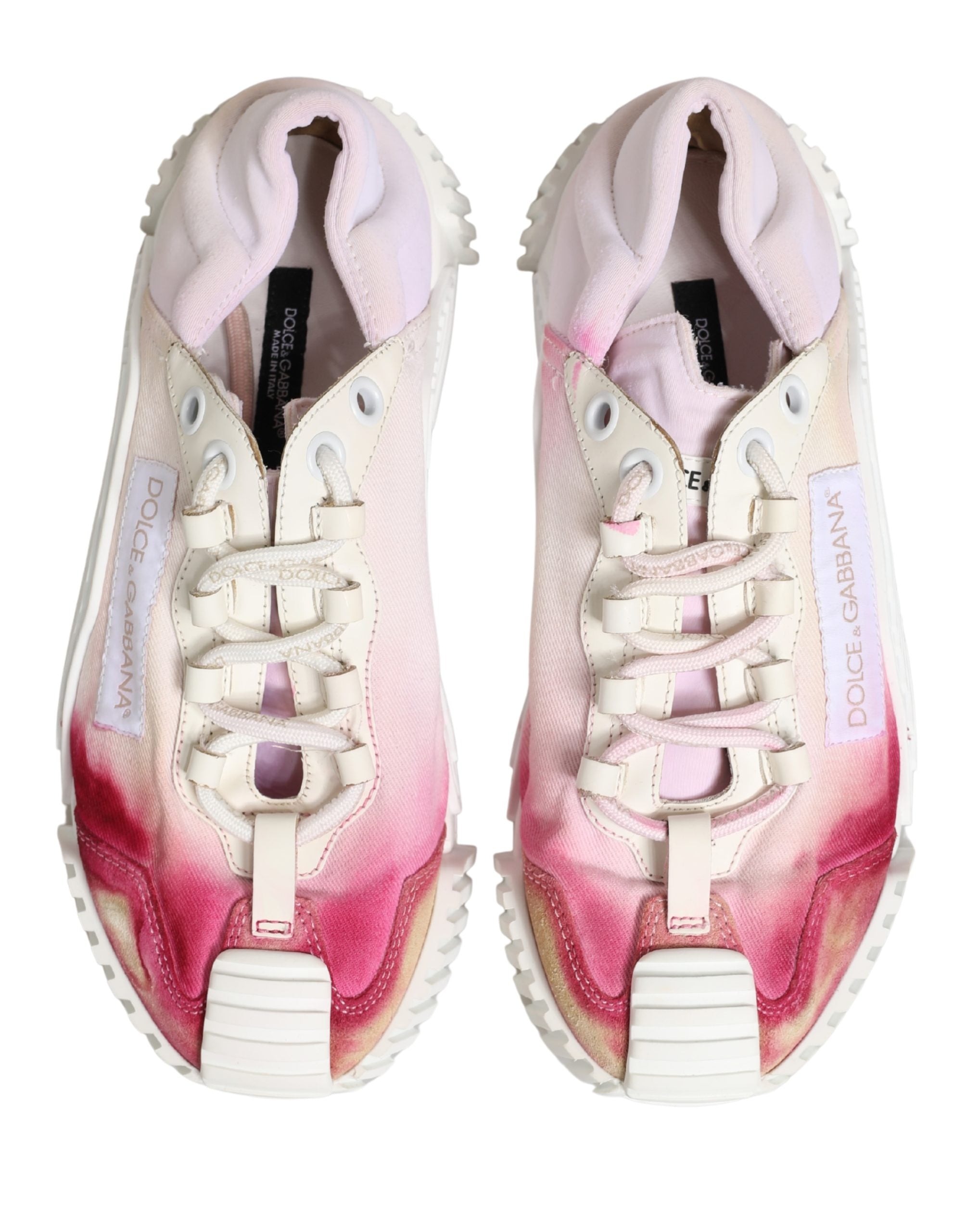 White NS1 Lace Up Low Top Sneakers Shoes