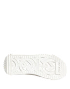 White NS1 Lace Up Low Top Sneakers Shoes