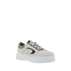 White Calf Leather Bos Taurus Low Top Sneakers