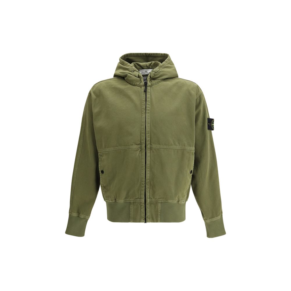 Bicolor Cotton Shell Jacket