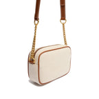 Brown Cotton Shoulder Bag