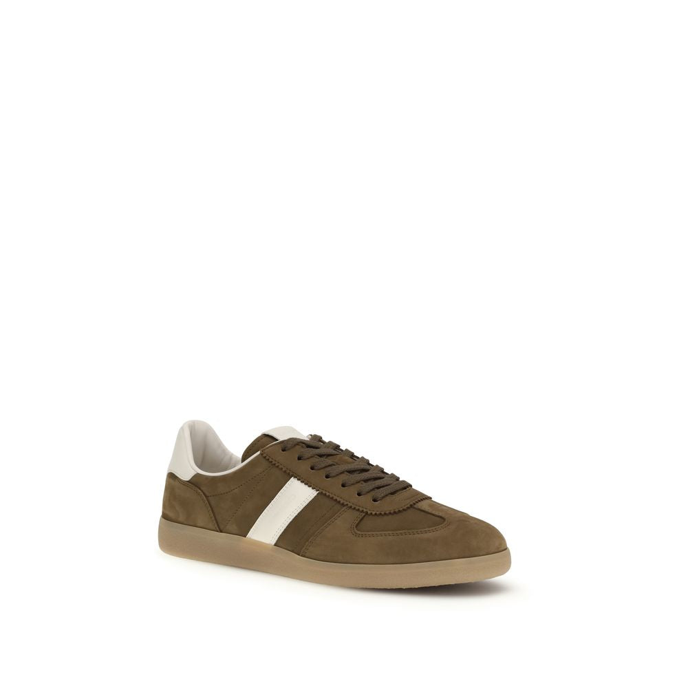 Brown Calf Leather Bos Taurus Low Top Sneakers