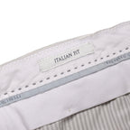 Beige Cotton Casual Pants