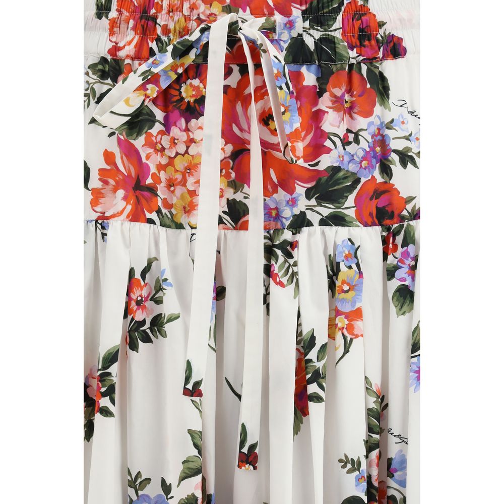 Multicolor Cotton Long Skirt
