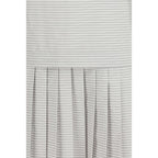 Gray Cotton Casual Dress