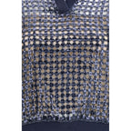 Blue Silk Polo Shirt