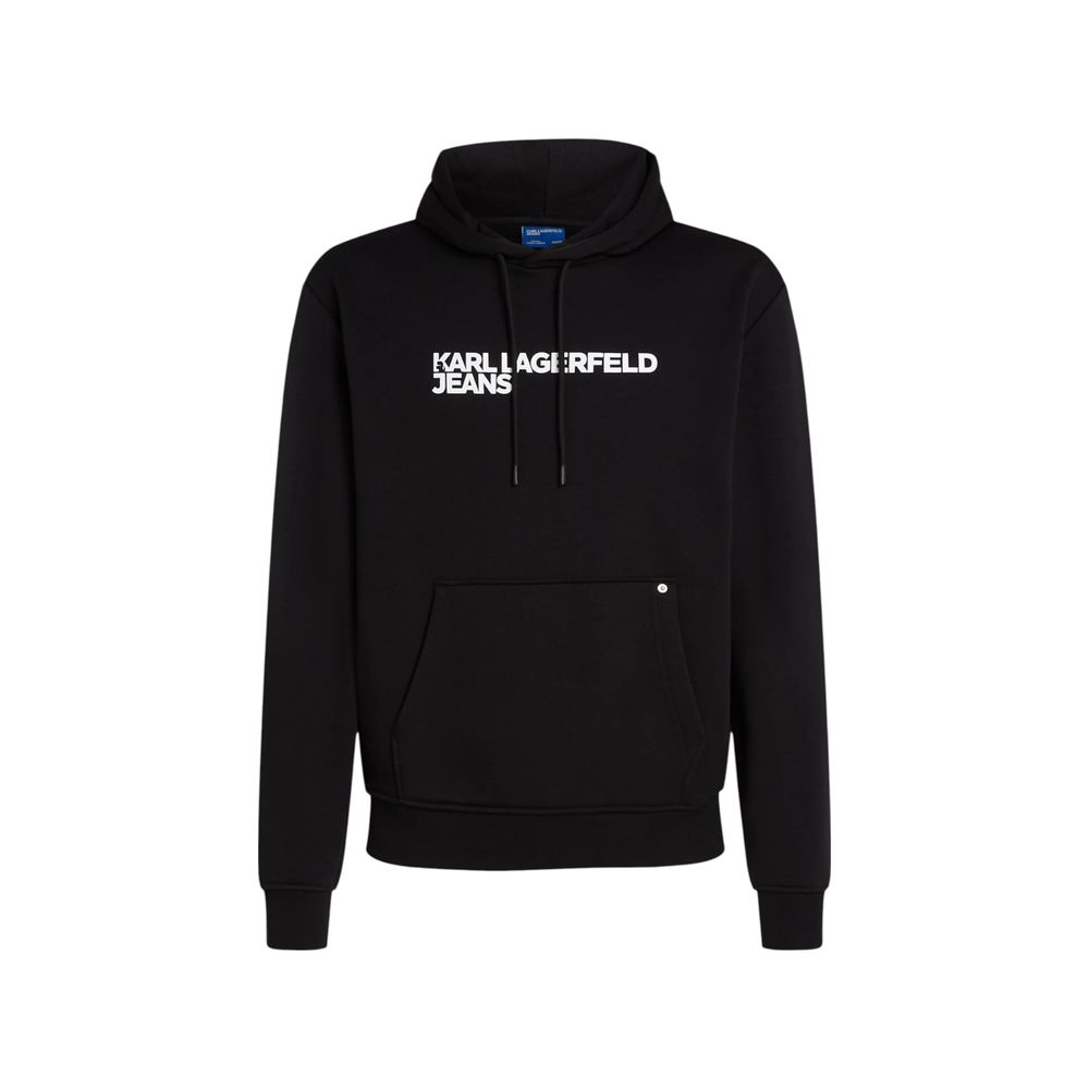 Black Cotton Hoodie