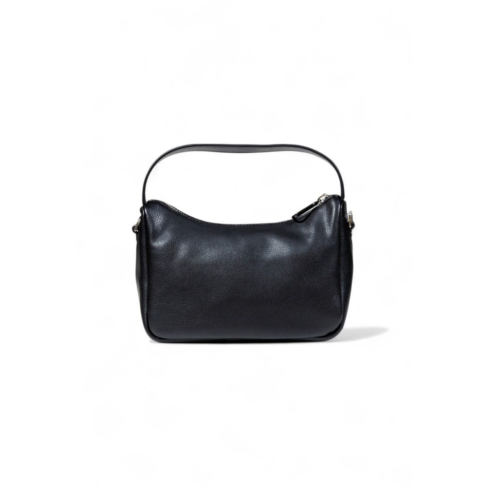 Black Artificial Leather Handbag
