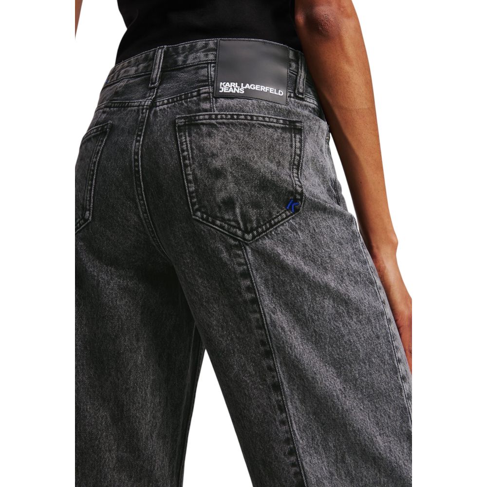 Black Cotton Relaxed Fit Jeans