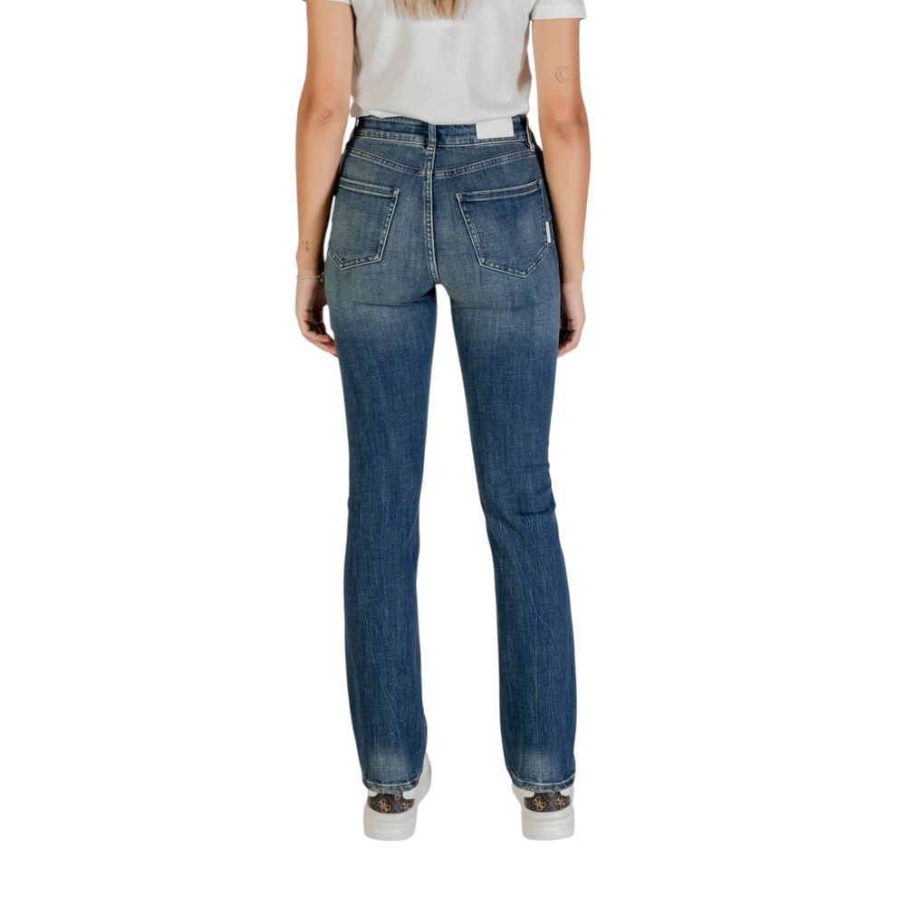Blue Cotton Skinny Jeans