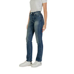 Blue Cotton Skinny Jeans