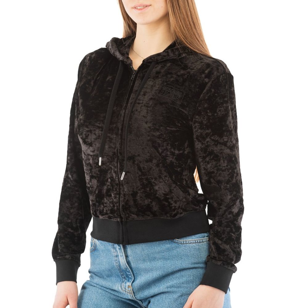 Black Polyester Sweatshirt