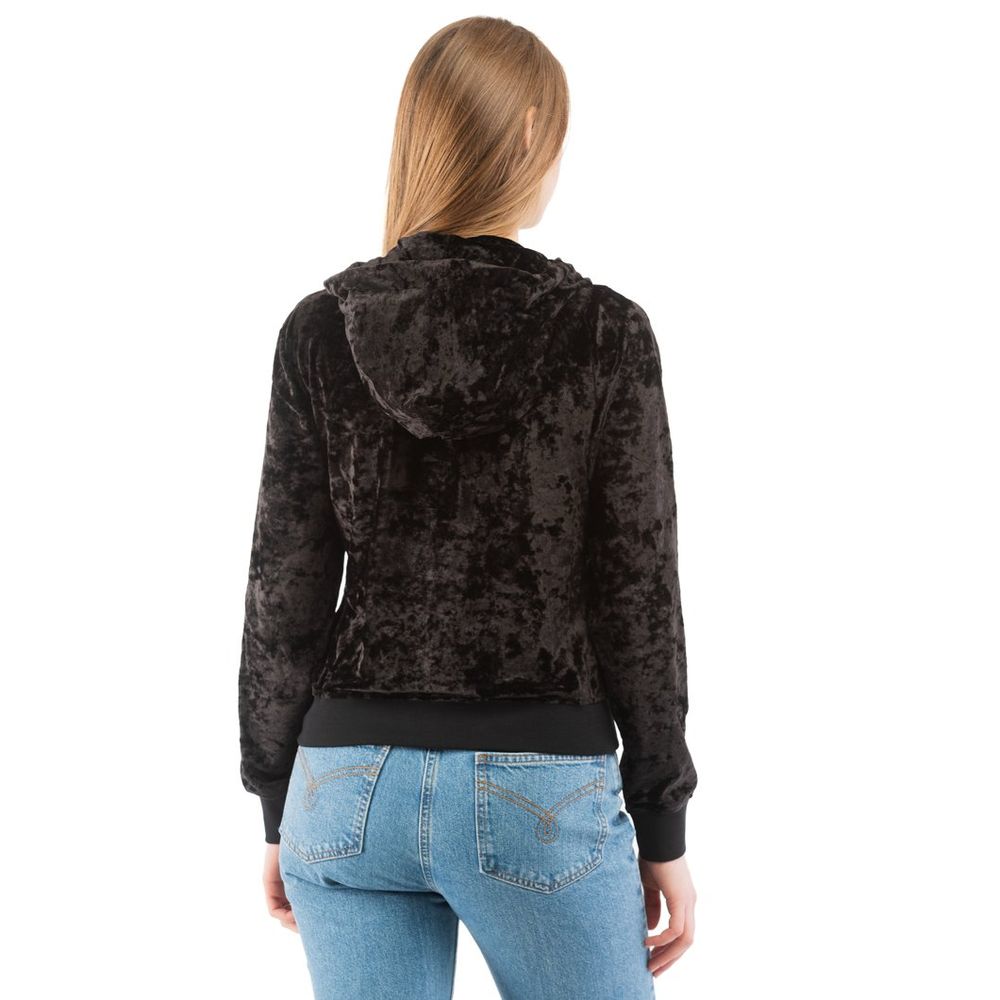 Black Polyester Sweatshirt