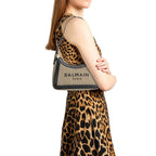 Bicolor Cotton Shoulder Bag