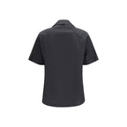 Black Cotton Shortsleeve Shirt