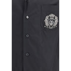 Black Cotton Shortsleeve Shirt