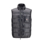 Black Polyamide Sleveless Jacket