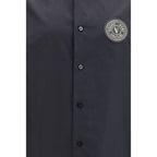 Black Cotton Shortsleeve Shirt