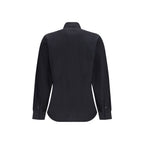 Black Cotton Dress Shirt