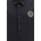 Black Cotton Dress Shirt