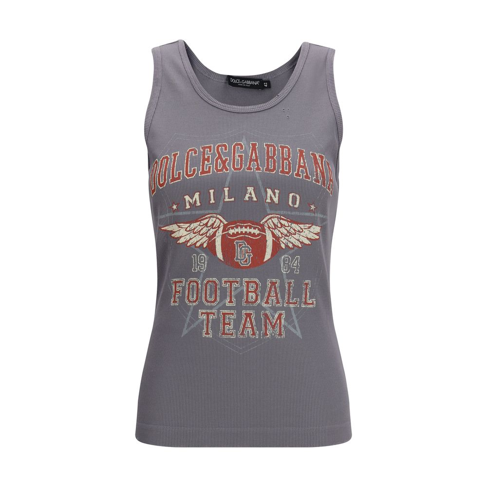 Gray Cotton Tank Tops